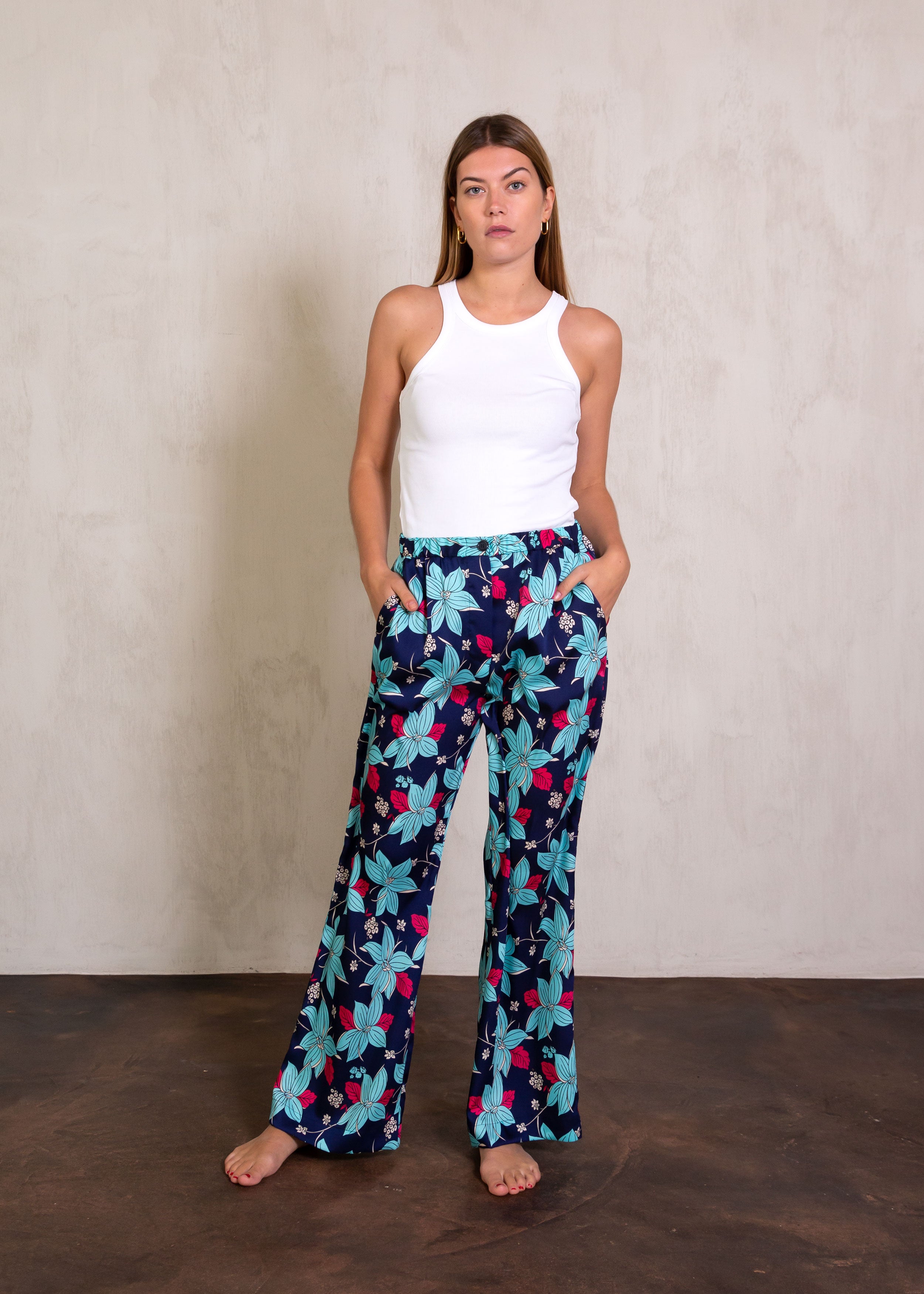 The James Pants in Summer Night Print